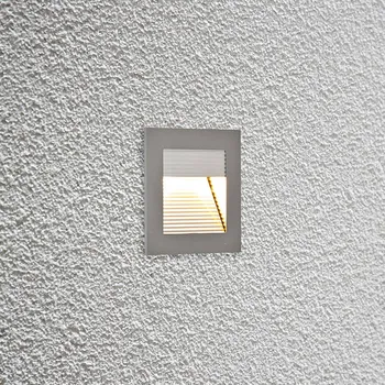 Lampička EVN P2140 LED nástěnné svítidlo, 3,000 K, hliník - montážní otvor - délka 7,8 cm, šířka 7,8 cm 1 x 1,2 W LED - Doprava zdarma