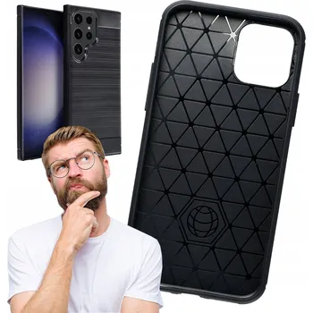 Pouzdro na mobilní telefon Zadní Kryt pro Samsung A14 5G karbon černý