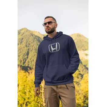Pánská mikina Pánská mikina s logem auta Honda Barva: Kráľovská modrá, Velikost: 4XL