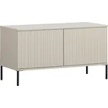 WOOOD Šedobéžový dřevěný TV stolek Gravia 100 x 44 cm