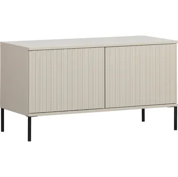 Televizní stolek WOOOD Šedobéžový dřevěný TV stolek Gravia 100 x 44 cm