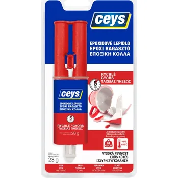 Průmyslové lepidlo CEYS 48510200 Expoxidové Lepidlo rychle tvrdnoucí - stříkačka 28g