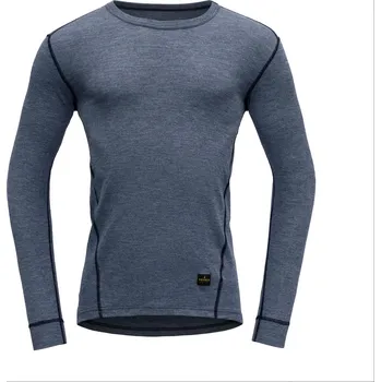 Pánské termo spodní prádlo GoodPro Triko DEVOLD TOTAL, dlouhý rukáv Velikost M modrý melír