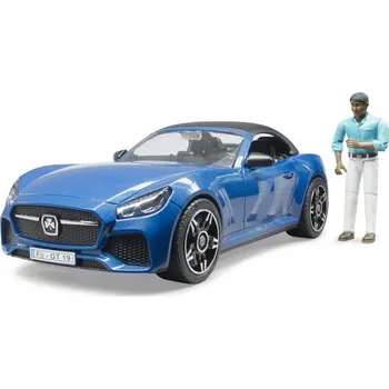 autíčko Roadster s řidičem modrý Bruder 3481