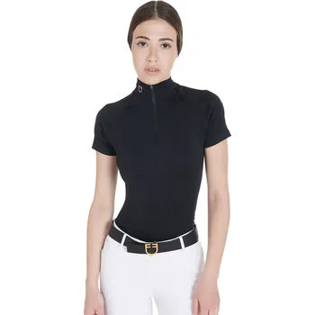 Dámské tričko EQUESTRO Triko multifunkční Equestro, dámské, black/lilla L