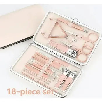 Manikúra a pedikúra sada 18 dílů | set na manikúru | péče o nehty 18 ks