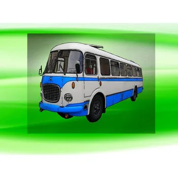 Nášivka autobus ŠKODA RTO 706 DTF nažehlovačka 27x20cm (nažehlovačka s AUTOBUSEM)