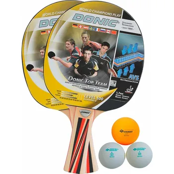 Pingpongová pálka Donic-Schildkröt Top Team 500 sada na stolní tenis - 0 - bílá - one-size