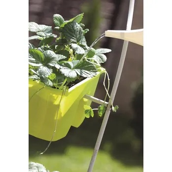 Truhlík Truhlík květináč na balkonové zábradlí Crown 240 - Tmavě šedá