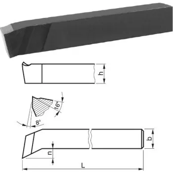 Sada nářadí STROJÍRNY POLDI 223535 16x10 - Nůž soustružnický 16x10x110mm rohový levý , RO rychlořezná ocel