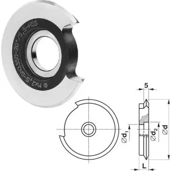 Sada nářadí STROJÍRNY POLDI 223350 5 - Nůž soustružnický na vnější závit stoupání 5mm, kotoučový pr. 63mm