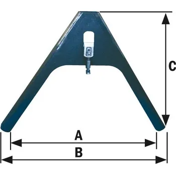 Nakládací rampa pro vozidlo Protikus na trojúhelník tříbodu KAT 0