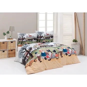 Povlečení Matějovský Povlečení LADA - digital tisk - JARO NA VSI Velikost: 140/220+70/90