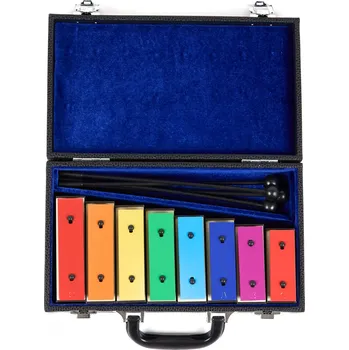 Hudební nástroj pro děti Barevné rezonátory v černém kufříku