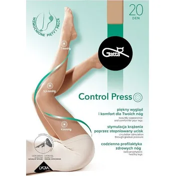 Dámské punčochy Dámské punčochové kalhoty Gatta Control Press NG2296 den 2-5, zlatý 4-L i384_36255149