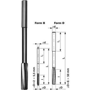 Sada nářadí StimZet B300257V000S - Výstružník pr. 2,5 x 57/14mm H7 strojní s válcovou stopkou HSS
