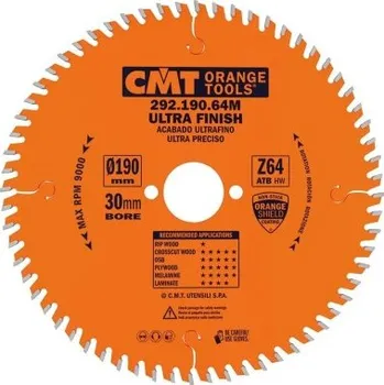 Příslušenství k pile CMT Orange Tools C29219040M - Kotouč pilový na dřevo pr. 190x2,6x30 mm jemný, 40 zubů