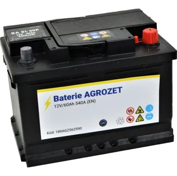 Autobaterie Baterie AGROZET Premium 12V/60Ah 540A EN