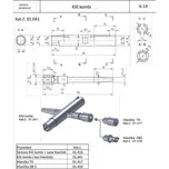 LIDOKOV 01.041 Klíč na zámky rozvaděčů KOMBI 01.041