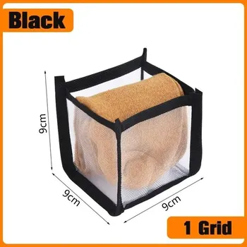 Úložný box Skládací organizér na spodní prádlo a ponožky | Úložný box na prádlo - 1 obruba-černá