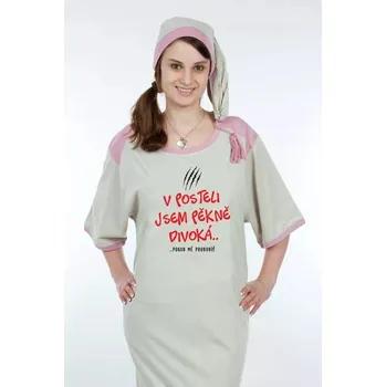 Dámské noční prádlo Dámská noční košile Jsem pěkně divoká - velikost M