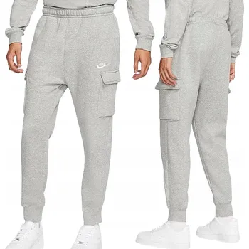 Nike pánské tepláky šedé cargo bojovky zateplené CD3129-063 XL