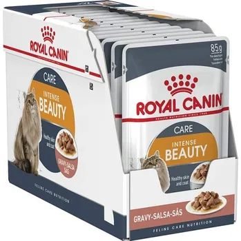 Krmivo pro kočku Royal Canin Intense Beauty v omáčce – Pro krásnou srst 12 x 85 g
