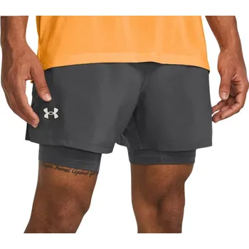 Šortky Under Armour UA LAUNCH 5'' 2-IN-1 SHORTS-GRY 1382640-025 Velikost 3XL