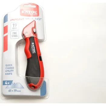 Pracovní nůž Extol Premium 8855001 Nůž kovový s výměným břitem 4 ks náhradní
