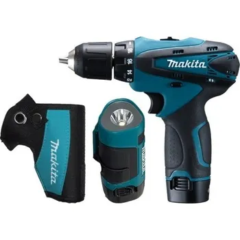Makita DF330DWLE Akušroubovák 10,8V 1,3Ah Li-ion se sklíčidlem + lampa