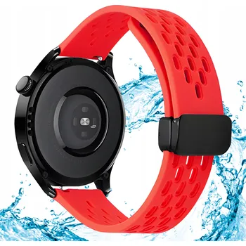 Řemínek na hodinky Univerzální červený řemínek Polax 20 mm