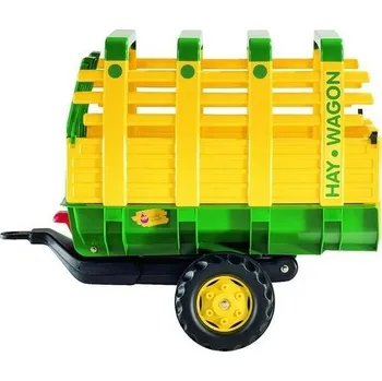 Dětské elektrovozidlo Přívěs John Deere pro sběr sena