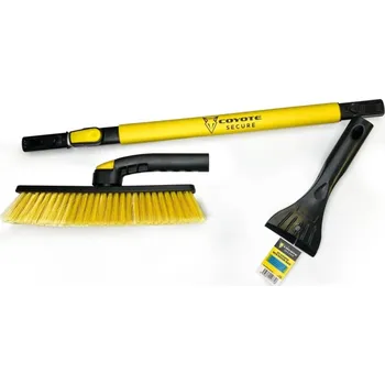 Autoškrabka COYOTE SECURE CY-513758 Škrabka se smetáčkem a teleskopickou rukojetí 91-130 cm