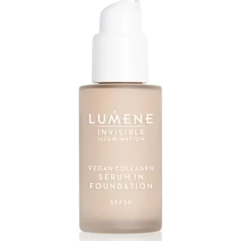 Make-up Lumene Invisible Illumination Vegan Collagen Serum in Foundation lehký make-up s vyživujícím účinkem SPF 30 0.5 30 ml