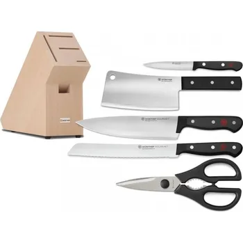 Kuchyňský nůž Wüsthof Sada nožů GOURMET 4 ks v stojanu s nůžkami