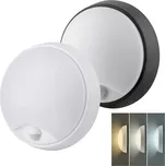 Solight LED venkovní osvětlení se senzorem a nastavitelnou CCT, 18W, 1800lm, 22cm, 2v1 - bílý a černý kryt WO780-1