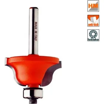 Fréza CMT Orange Tools C94035011 - Fréza profilová na dřevo pr. 38,1x17,3mm R=6,4 s ložiskem, stopka 8mm
