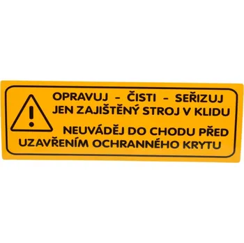 Tažné zařízení Štítek - upozornění P F 16802043