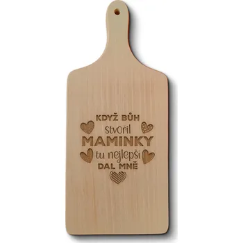 Kuchyňské prkénko Prkénko - Když bůh stvořil maminky