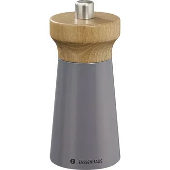 Kuchyňský mlýnek Zassenhaus WESTERLAND Mlýnek na sůl 12 cm granitová šedá/buk