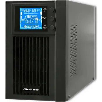Záložní zdroj Qoltec UPS záložní zdroj 1KVA, 800W, LCD, USB