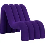 FEST Amsterdam Fialové čalouněné lounge křeslo Alp