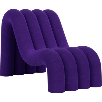 Křeslo FEST Amsterdam Fialové čalouněné lounge křeslo Alp