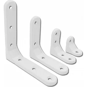 Úhloměr Úhelník s výztuhou 100x100mm Bílý