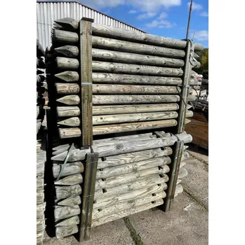 Plotový sloupek Kůl ohradníkový dřevěný 100x1500 (mm) impregnovaný