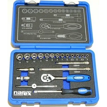 Dílna NAREX 443000903 Sada hlavic 1/4" 20dílná