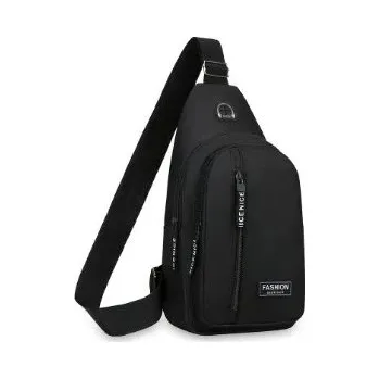 Pánská taška přes rameno | malý batoh pro sport a volný čas - černý