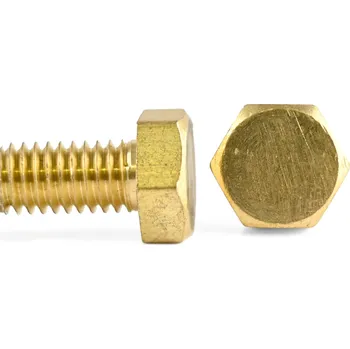 Šroub Šroub 6hran celý závit mosaz, DIN 933 - M5x25