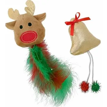 Hračka pro psa Nobby Pet Shop Gmbh Hračka cat Moose&Bell 2ks 18cm Nobby