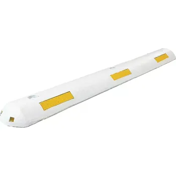 parkovací zábrana Bílý plastový parkovací doraz FLOMA PS45 - délka 100 cm, šířka 13 cm, výška 4,5 cm